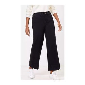 LOFT Curvy High Waist Wide Leg Cropped Jeans